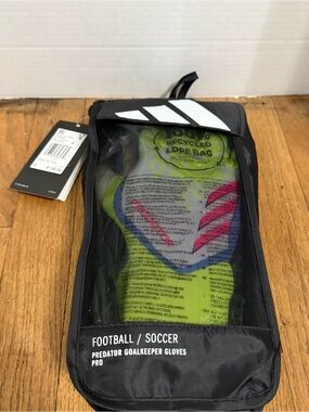 adidas Predator Pro GL Goalkeeper Gloves Size 8  JF8899 White/green